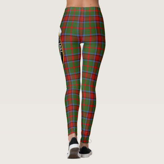 Scotstee Clan Grant Wappen Monymusk Tartan Women Leggings (Rückseite)