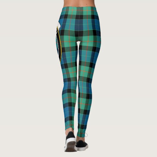 Scotstee Clan Gunn Ancient Wappen Tartan Women Leggings (Rückseite)