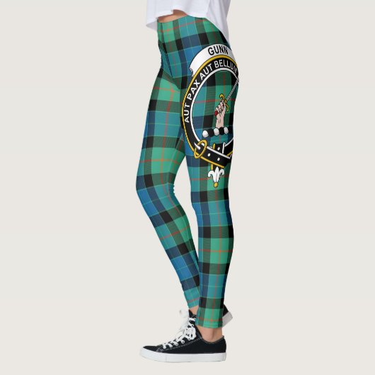 Scotstee Clan Gunn Ancient Wappen Tartan Women Leggings (Links)