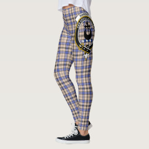 Scotstee Clan Hannay Gray Wappen Tartan Women Leggings