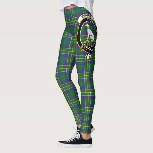 Scotstee Clan Hunter of Hunterston Wappen Tartan Leggings (Links)