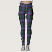 Scotstee Clan Hunter Wappen Tartan Frauen Leggings (Vorderseite)