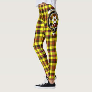 Scotstee Clan Jardine Yellow Wappen Tartan Women Leggings