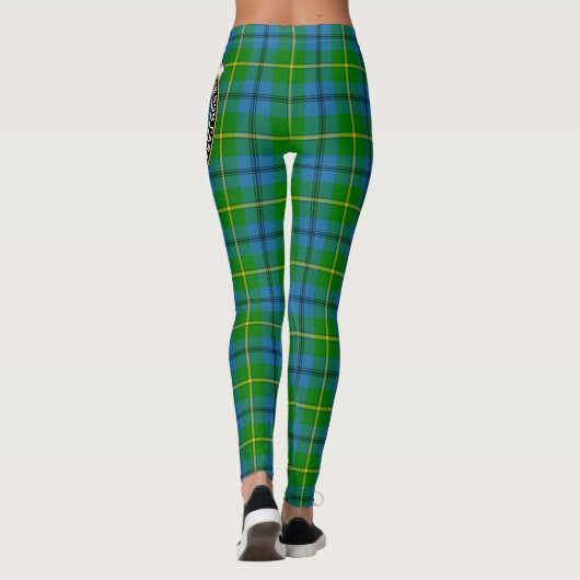 Scotstee Clan Johnston Wappen Tartan Women Legging Leggings (Rückseite)