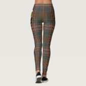 Scotstee Clan Kennedy Weathered Wappen Tartan Wome Leggings (Rückseite)