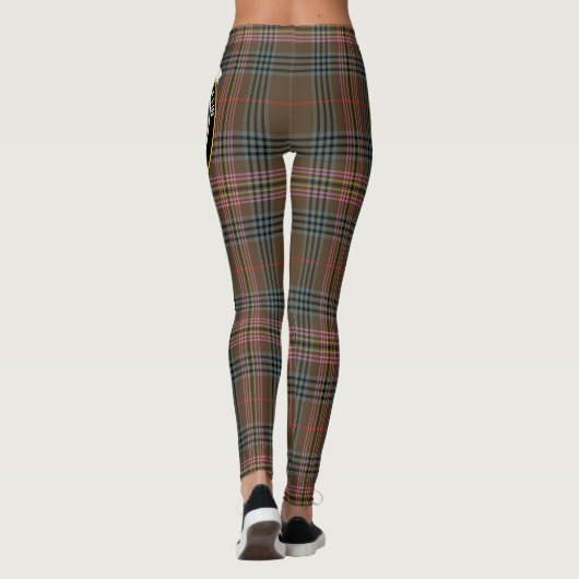 Scotstee Clan Kennedy Weathered Wappen Tartan Wome Leggings (Rückseite)