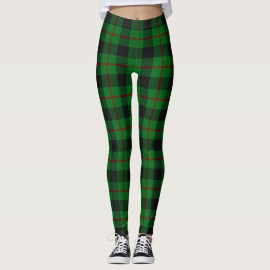 Scotstee Clan Kincaid Tartan Frauen Leggings (Vorderseite)