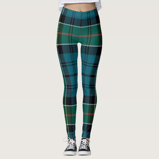 Scotstee Clan Kirkpatrick Tartan Frauen Leggings (Vorderseite)