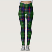 Scotstee Clan Leslie Tartan Frauen Leggings (Vorderseite)