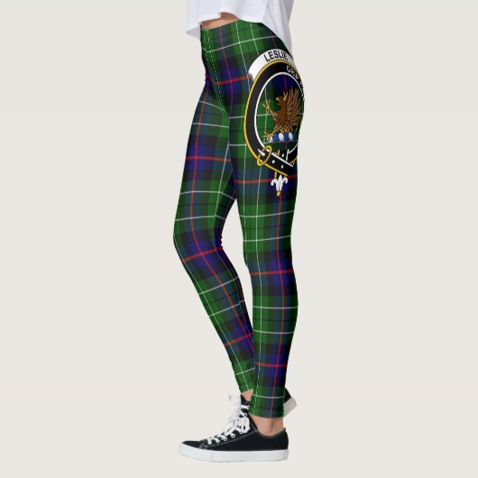 Scotstee Clan Leslie Wappen Tartan Women Leggings (Links)