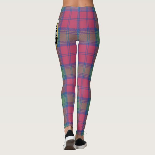 Scotstee Clan Lindsay Ancient Wappen Tartan Women Leggings (Rückseite)