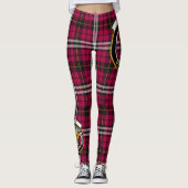 Scotstee Clan Little Wappen Tartan Frauen Leggings (Vorderseite)