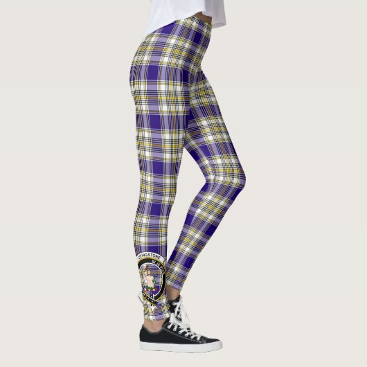 Scotstee Clan Livingstone Dress Wappen Tartan Wome Leggings (Rechts)