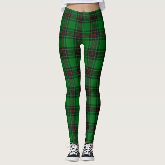 Scotstee Clan Logie Tartan Frauen Leggings (Vorderseite)