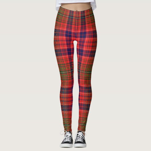 Scotstee Clan Lumsden Tartan Frauen Leggings (Vorderseite)