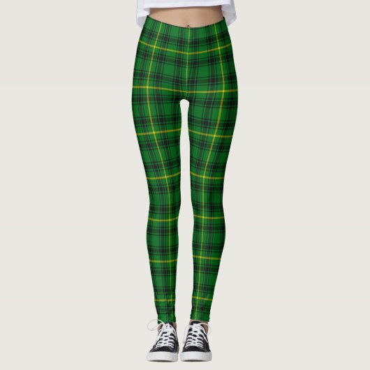 Scotstee Clan MacArthur Ancient Hunting Tartan Leggings (Vorderseite)