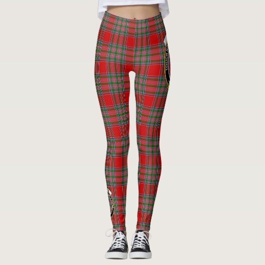Scotstee Clan MacBain Wappen Tartan Women Leggings (Vorderseite)