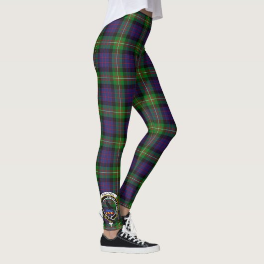 Scotstee Clan MacDonell von Glengarry Wappen Tarta Leggings (Rechts)