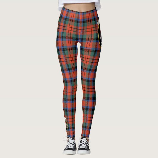 Scotstee Clan MacDuff Ancient Wappen Tartan Women Leggings (Vorderseite)