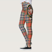 Scotstee Clan MacFarlane Ancient Wappen Tartan Wom Leggings (Links)