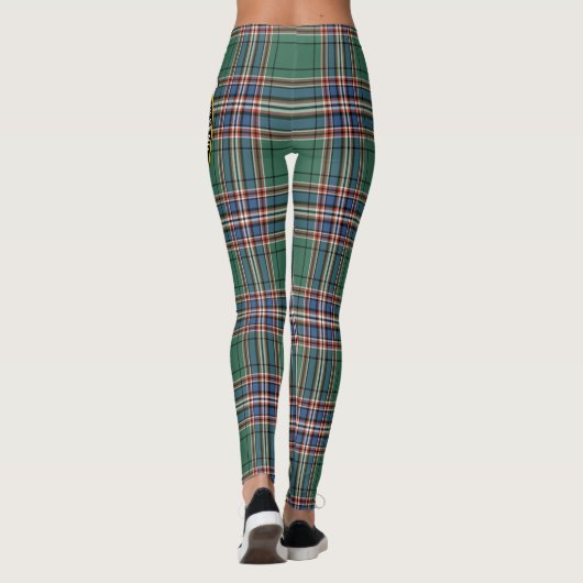 Scotstee Clan MacFarlane Jagd Altes Wappen Leggings (Rückseite)