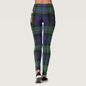 Scotstee Clan MacKenzie Modern Blue Wappen Tartan Leggings (Rückseite)
