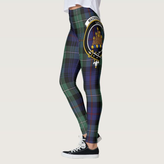 Scotstee Clan MacKenzie Modern Blue Wappen Tartan Leggings (Links)