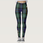 Scotstee Clan MacKenzie Modern Blue Wappen Tartan Leggings (Vorderseite)