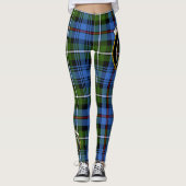 Scotstee Clan MacKenzie Modernes Wappen Tartan Wom Leggings (Vorderseite)