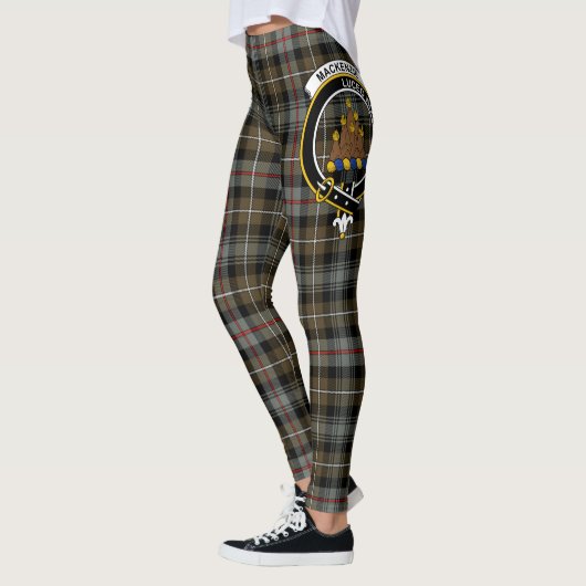 Scotstee Clan MacKenzie Weathered Wappen Tartan Leggings (Links)