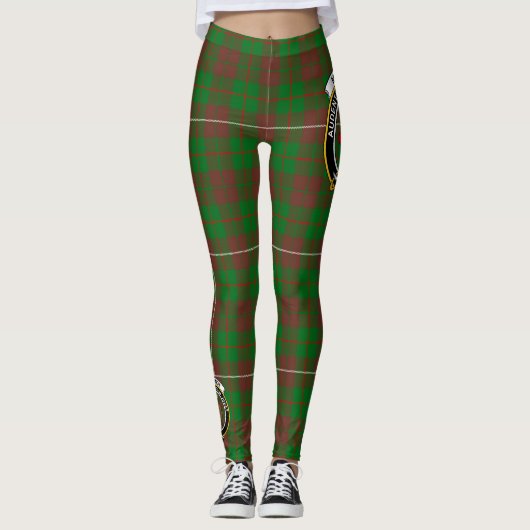 Scotstee Clan MacKinnon Jagd Modernes Wappen Tarta Leggings (Vorderseite)