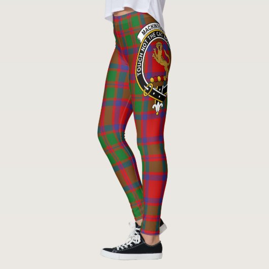 Scotstee Clan MacKintosh Modern Wappen Tartan Wome Leggings (Links)