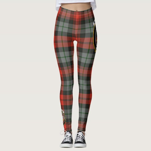 Scotstee Clan MacLachlan Weathered Wappen Tartan Leggings (Vorderseite)