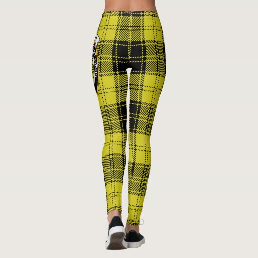 Scotstee Clan MacLachlan Yellow Wappen Tartan Wome Leggings (Rückseite)