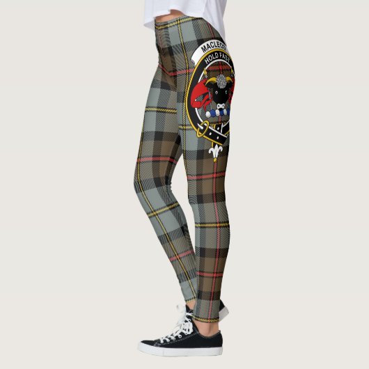 Scotstee Clan MacLeod von Harris gewittertem Wappe Leggings (Links)