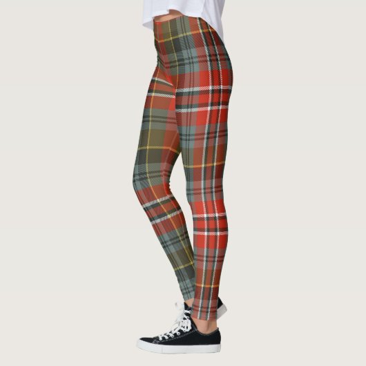 Scotstee Clan MacPherson Weathered Tartan Women Leggings (Links)