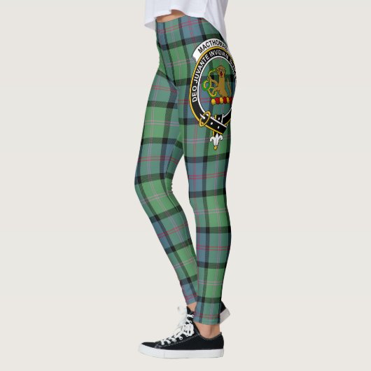 Scotstee Clan MacThomas Ancient Wappen Tartan Wome Leggings (Links)