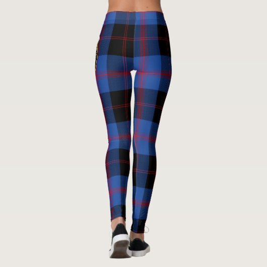 Scotstee Clan Maule Modem Wappen Tartan Women Leggings (Rückseite)