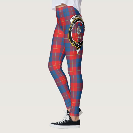 Scotstee Clan McKerrell Red Wappen Tartan Women Leggings (Links)