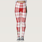 Scotstee Clan MenZies Red Wappen Tartan Women Leggings (Vorderseite)