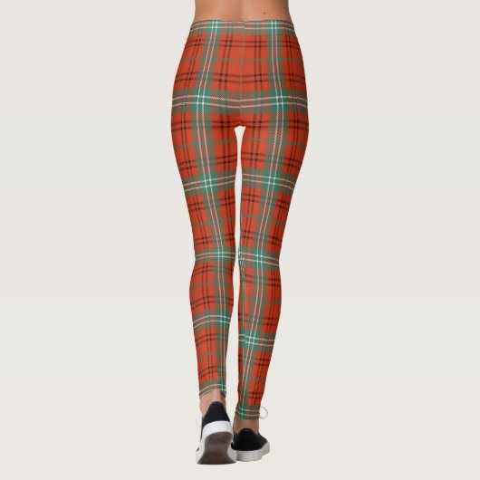 Scotstee Clan Morrison Red Ancient Ancient Tartan Leggings (Rückseite)