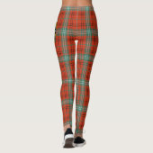 Scotstee Clan Morrison Red Ancient Wappen Tartan Leggings (Rückseite)