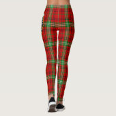 Scotstee Clan Morrison Red Modern Wappen Tartan Leggings (Rückseite)
