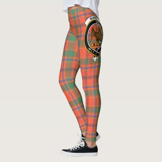 Scotstee Clan Munro Ancient Wappen Tartan Women Leggings (Links)