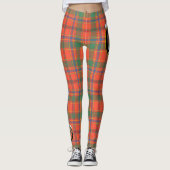 Scotstee Clan Munro Ancient Wappen Tartan Women Leggings (Vorderseite)
