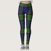 Scotstee Clan Newman Tartan Frauen Leggings (Vorderseite)
