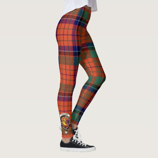 Scotstee Clan Nicolson Ancient Wappen Tartan Women Leggings (Rechts)