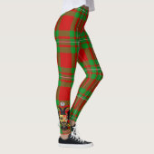 Scotstee Clan Peter Wappen Tartan Frauen Leggings (Rechts)