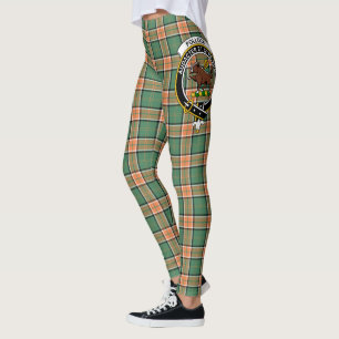 Scotstee Clan Pollock Hunting Wappen Tartan Women Leggings