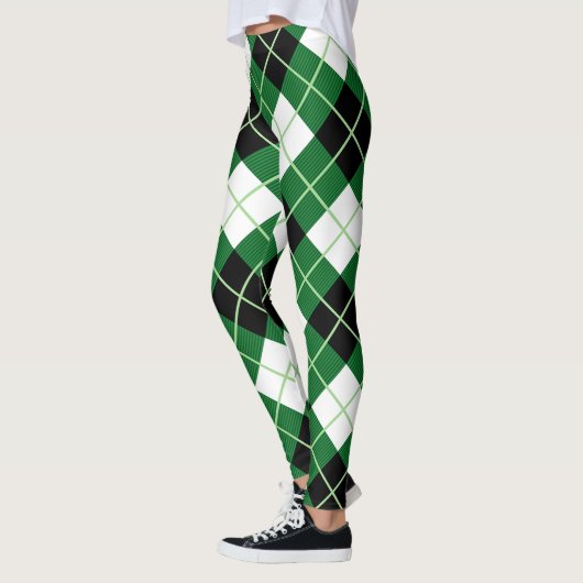 Scotstee Clan Raute Diagonal Diamond Tartan Women Leggings (Links)